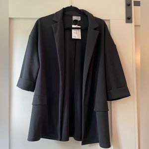 ASOS open front cropped sleeve blazer